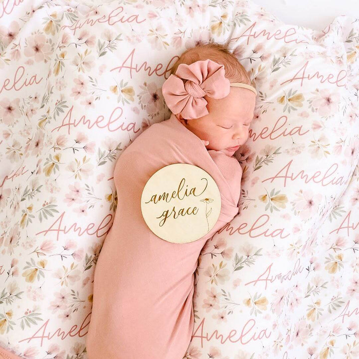 mauve oversized swaddle blanket 