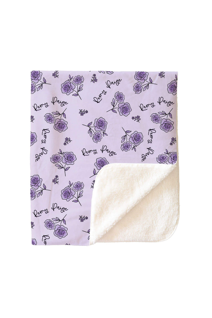 caden lane amethyst garden kids sherpa blanket