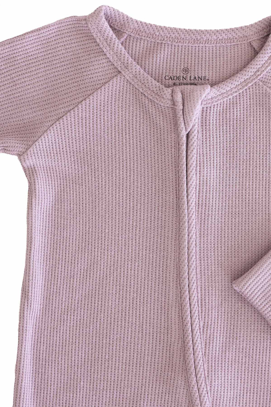 Embroidered Bamboo Waffle Convertible Zip Romper | Amethyst