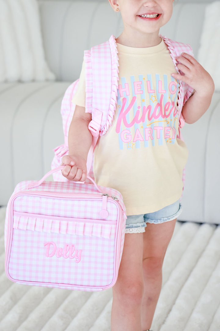 back to school graphic tees, lunchboxes and backpacks