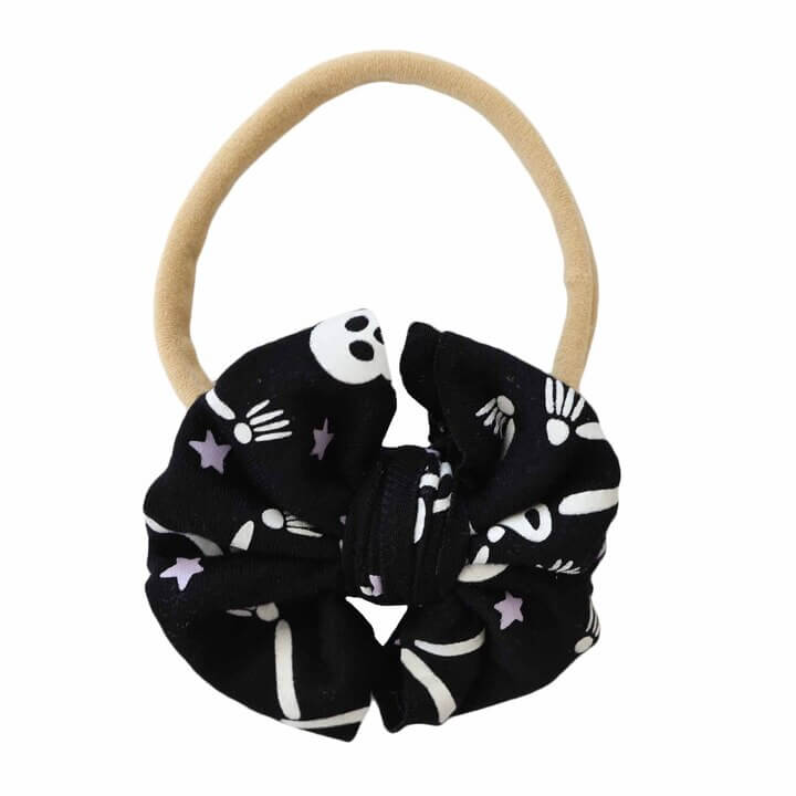 baddie bones knit bow headband 