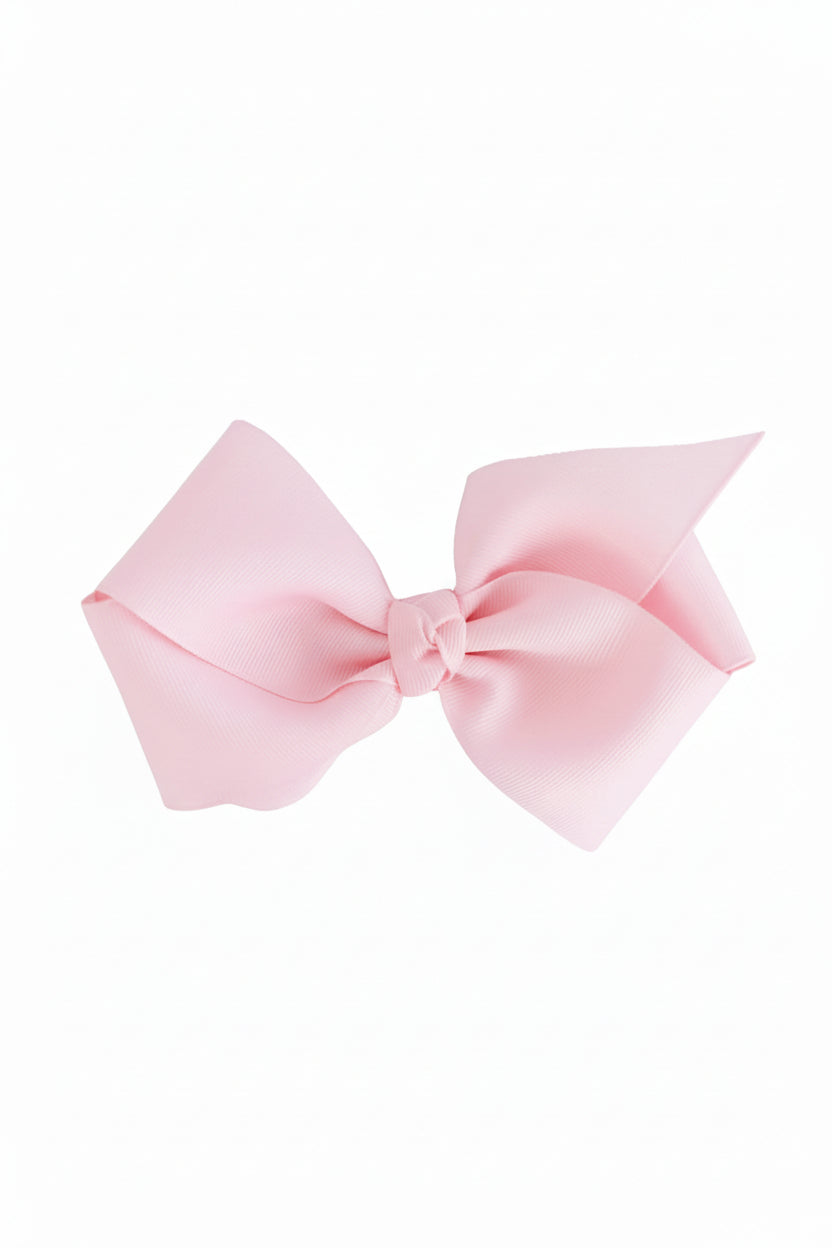 Large Ribbon Bow With Clip | Pretty Pink
