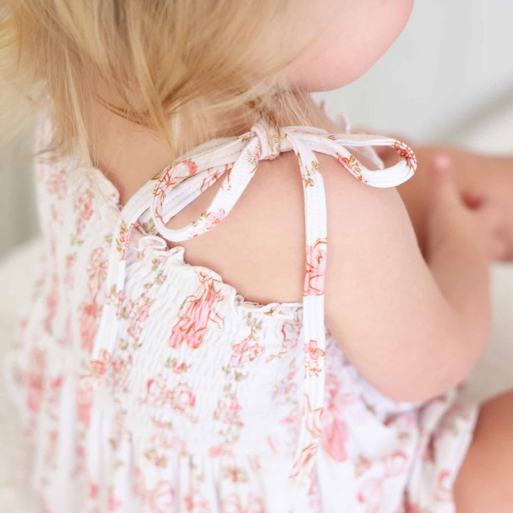 Smocked Twirl Bodysuit | Ballet Blossoms