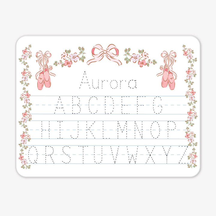 Kids Personalized Whiteboard | Ballet Blossoms