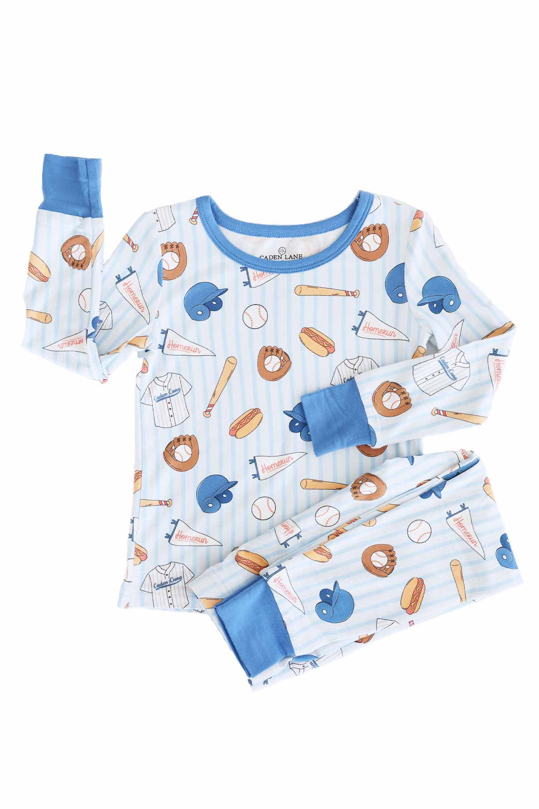 ballpark bros two piece pajama set 