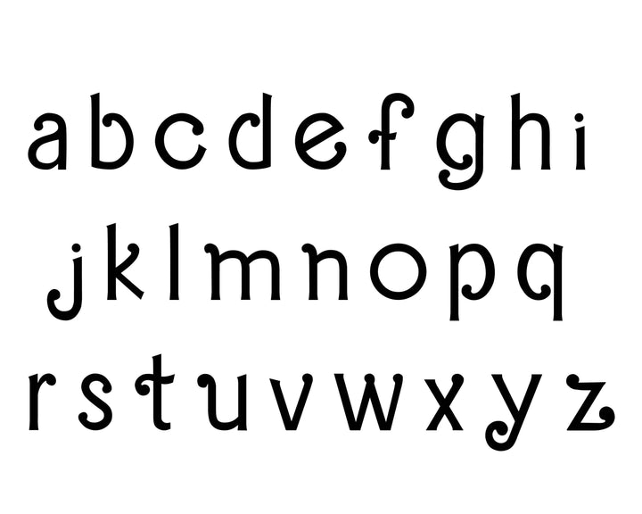 barbie lowercase font 