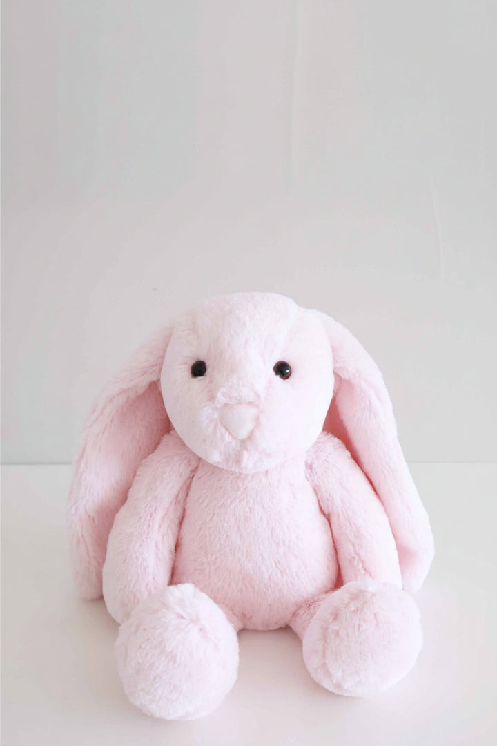 light pink bunny stuffed animal for kids 