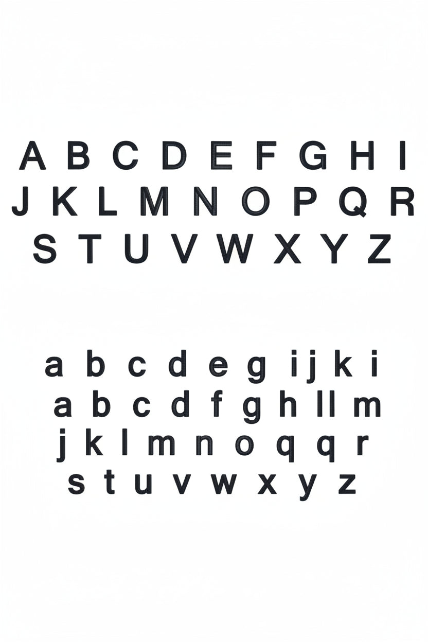 basic block embroidery font