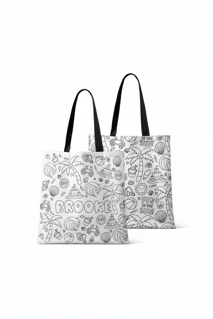 beach personalized tote 