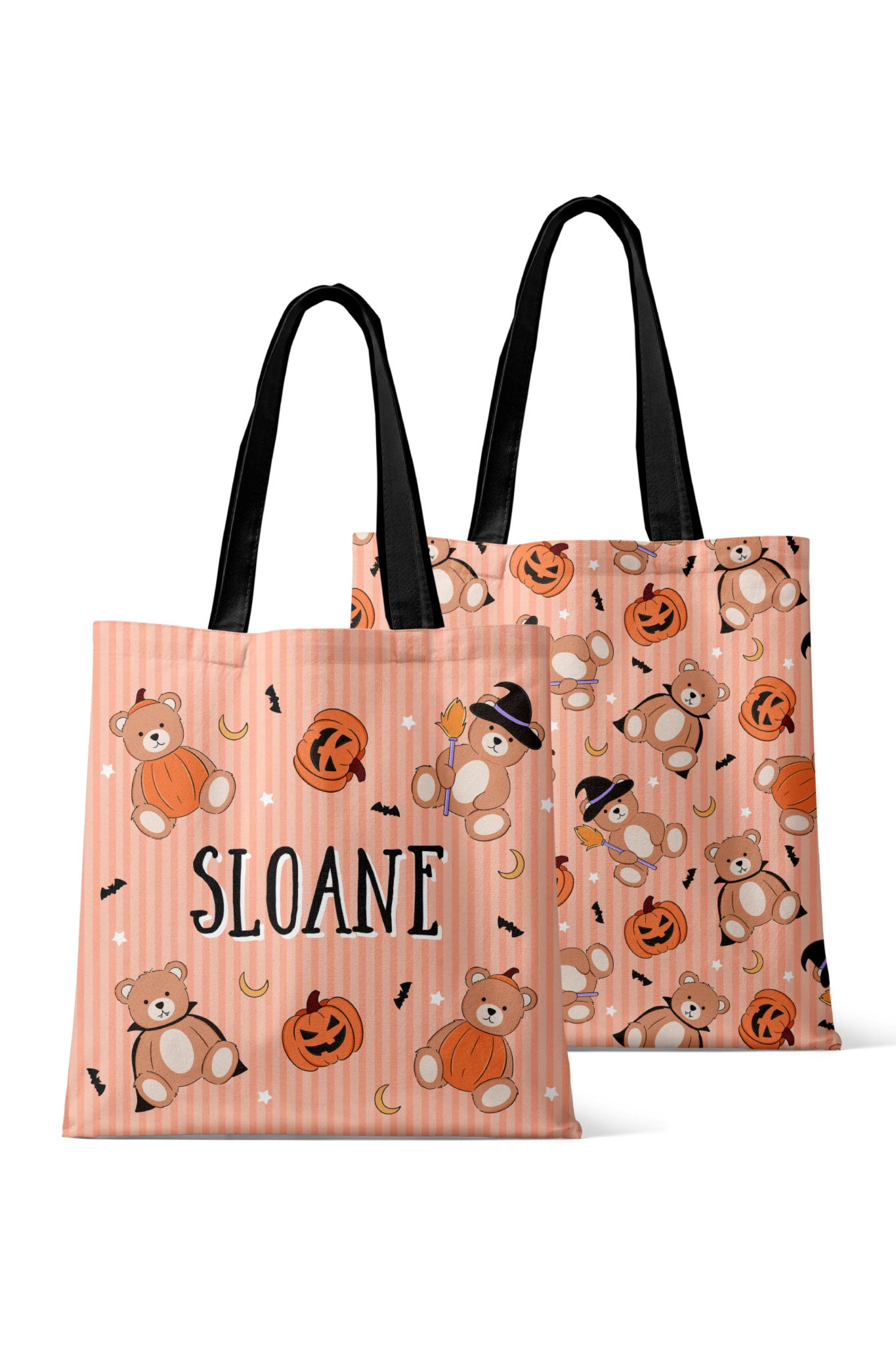 Personalized Halloween Trick-or-Treat Bags | Beary Scary