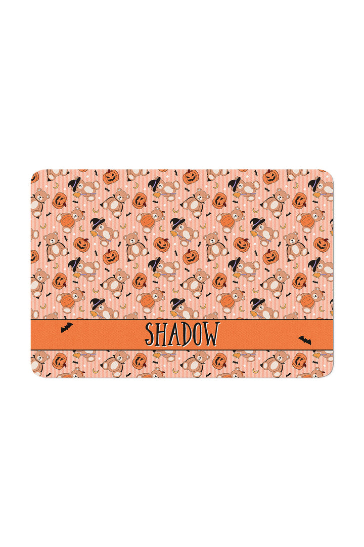 beary scary personalized pet placemat