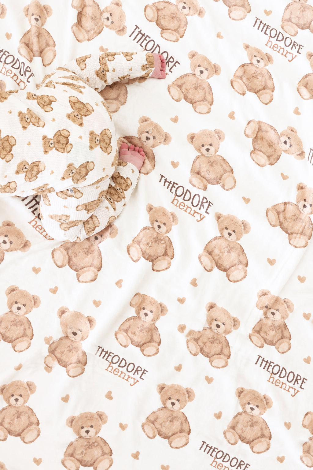 Beary Sweet Personalized Kids Blanket