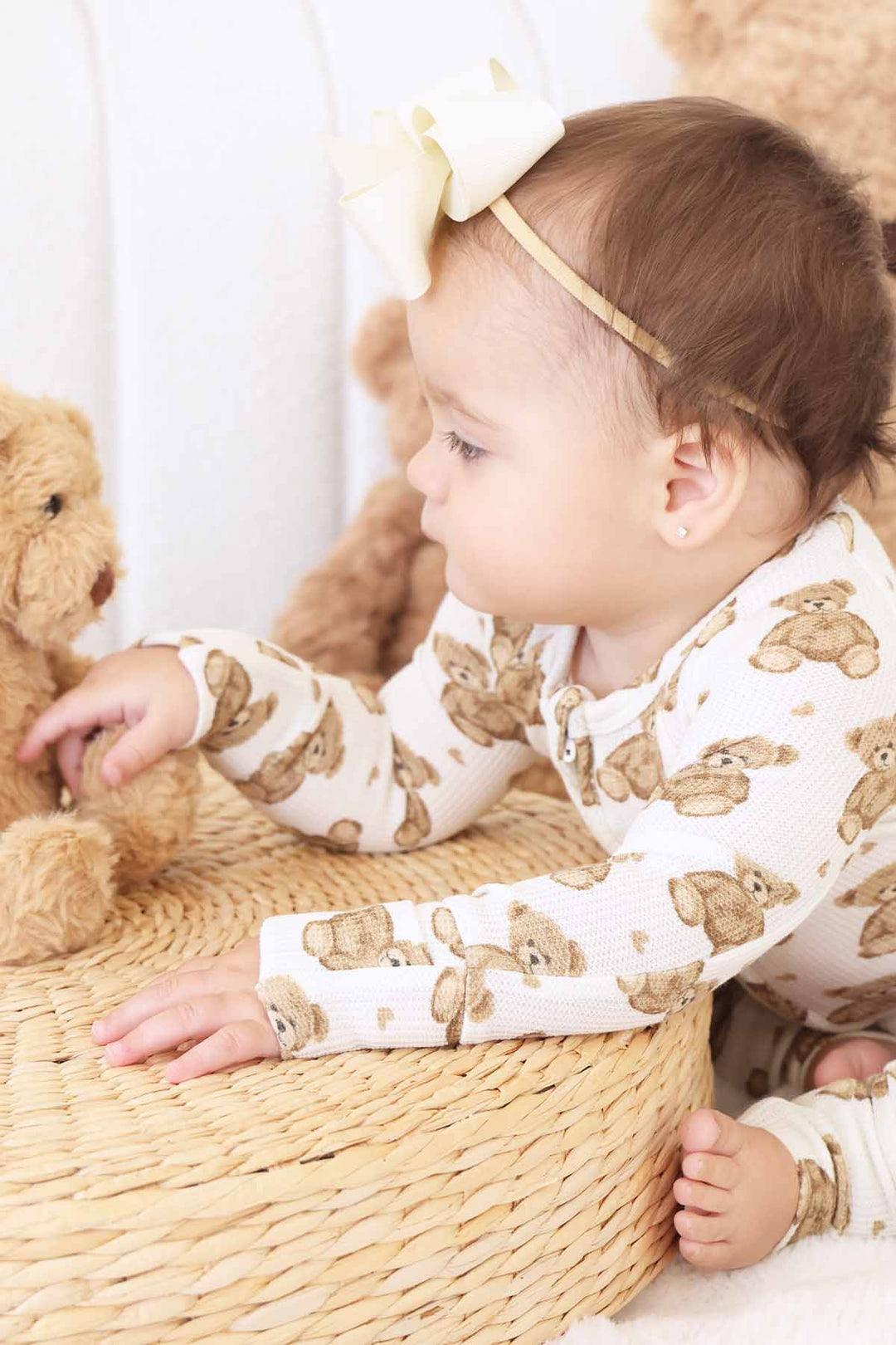 beary sweet romper pajama for babies and toddlers 