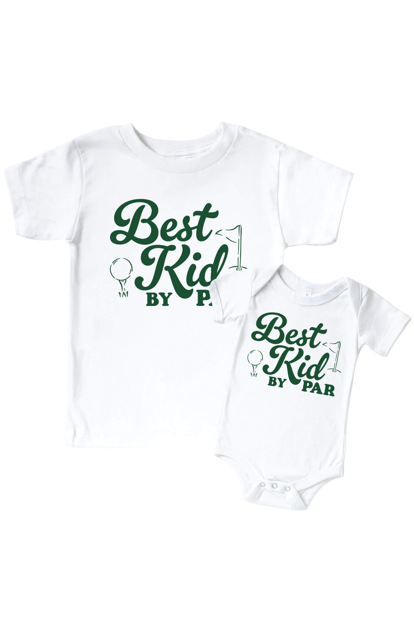 Best Kid By Par Graphic Bodysuit & Kids Tee | White