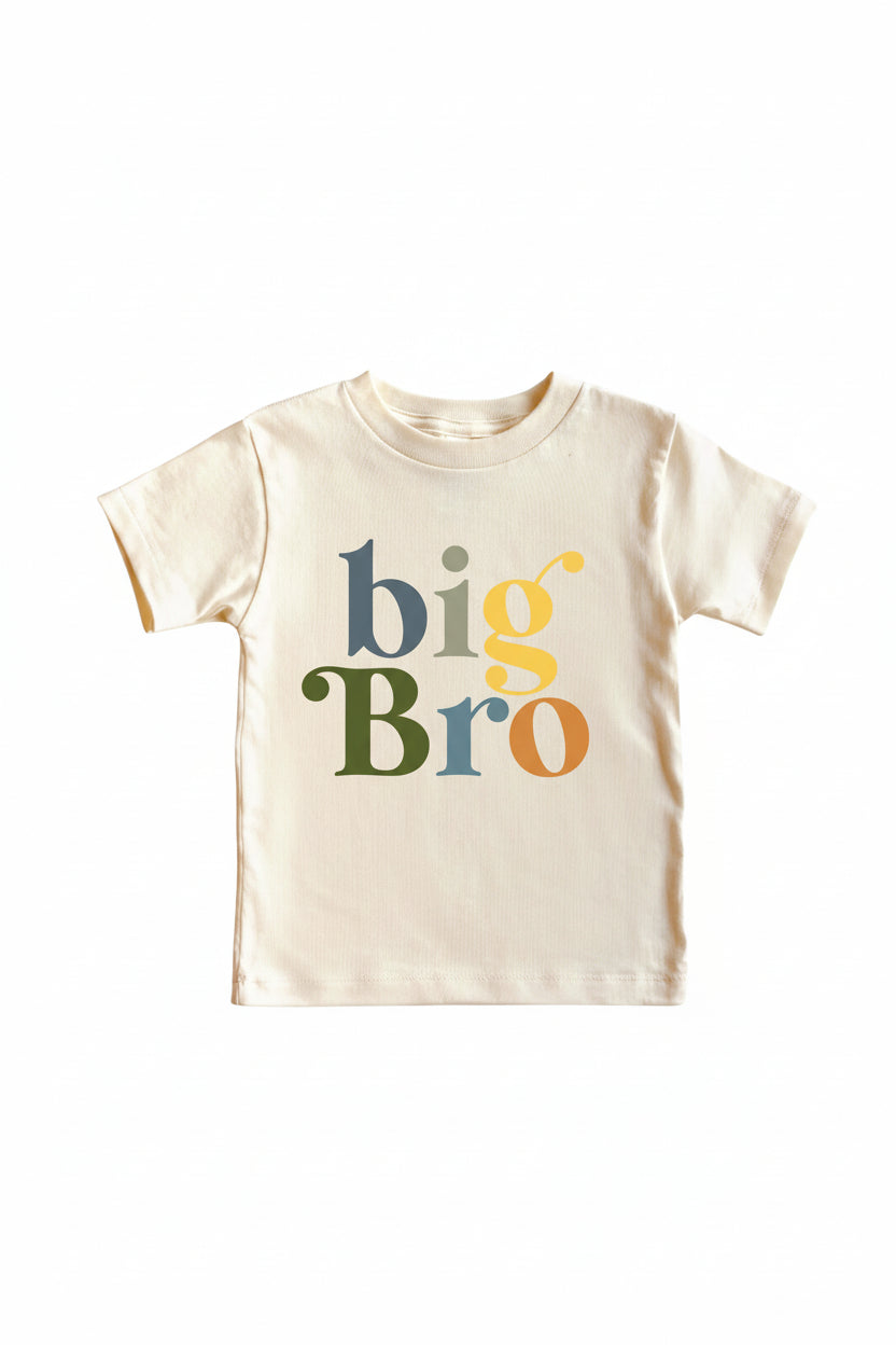 big bro neutral color tee 