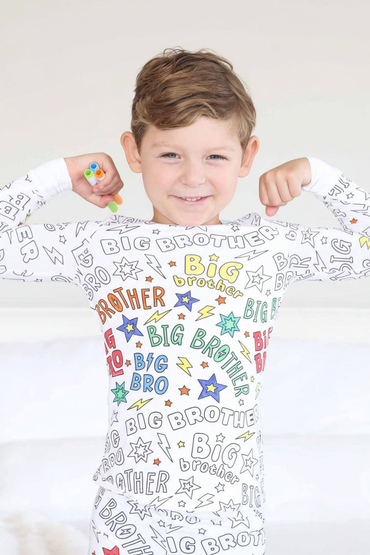 big bro colorable pajama set 