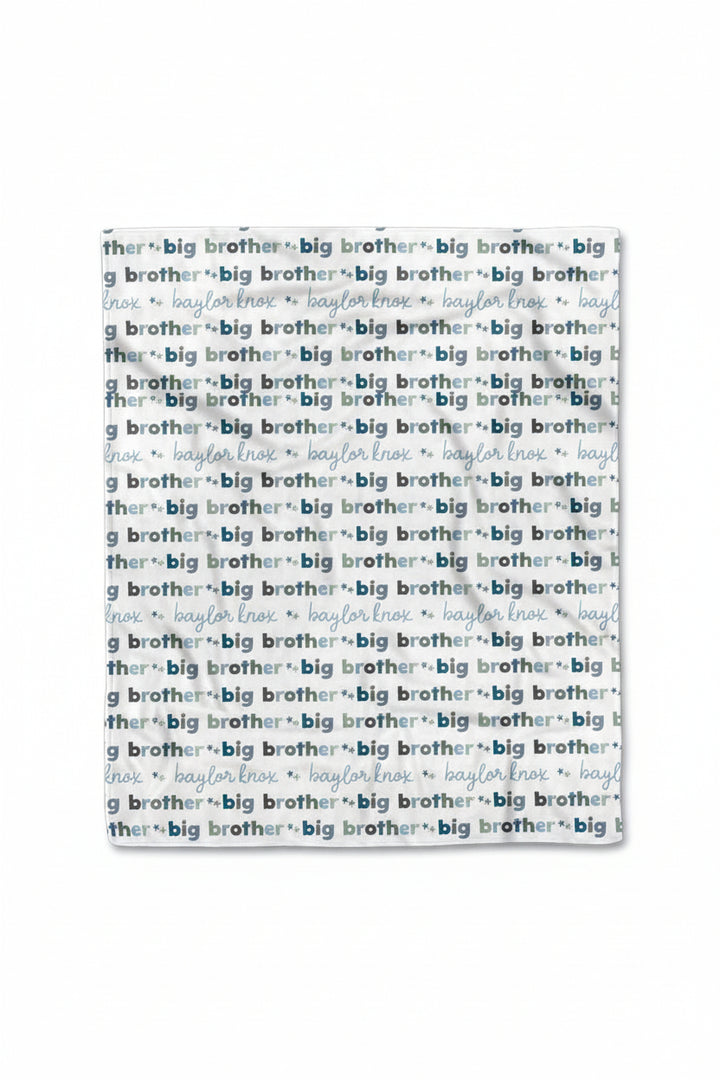 big brother personalized blanket
