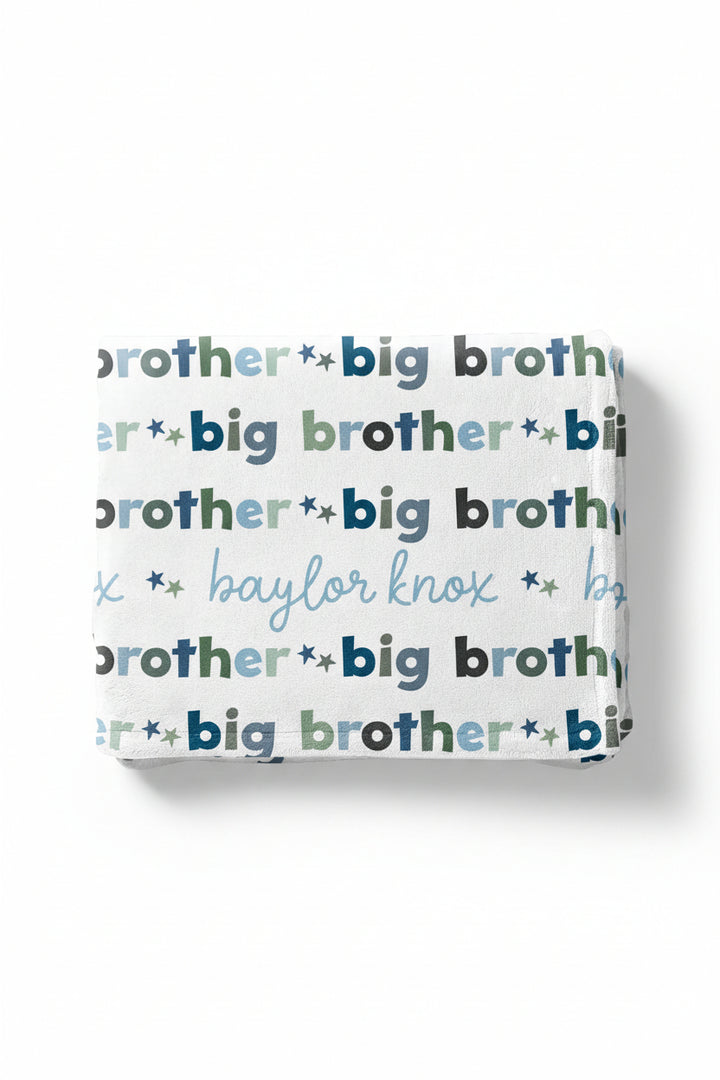 big brother personalized blanket
