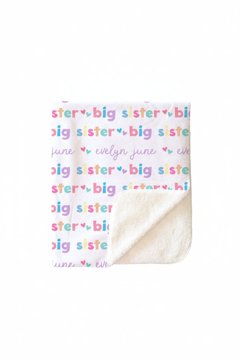 Personalized Kids Blanket | Big Sibling
