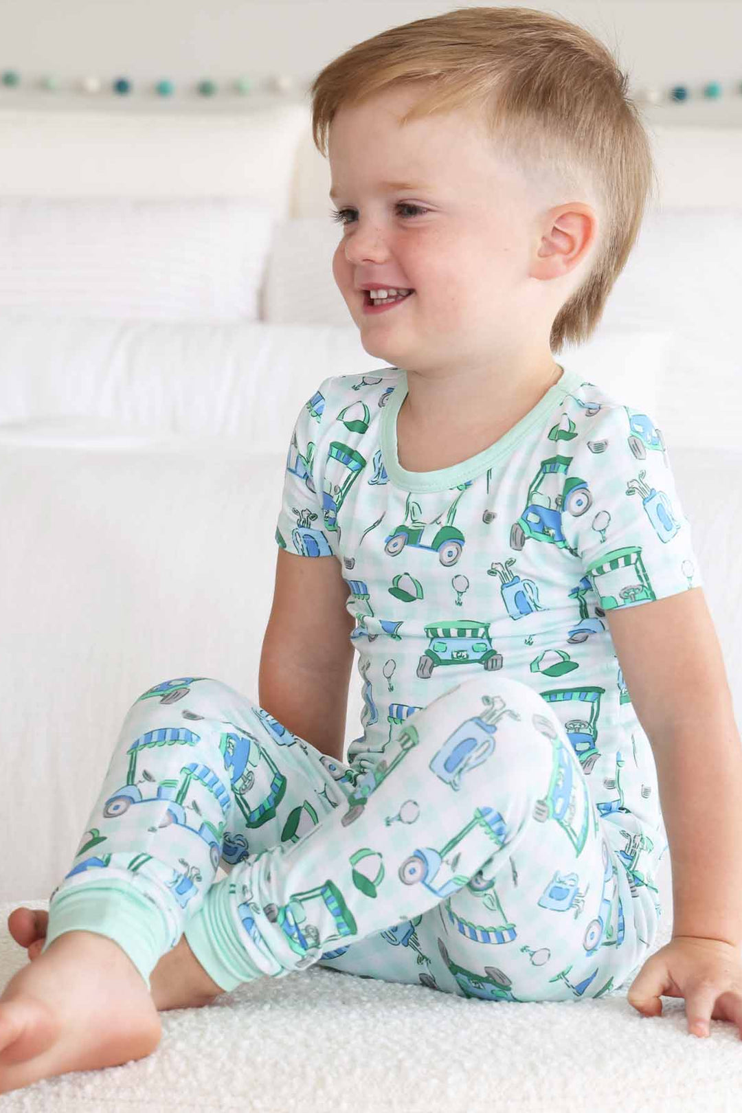 boys golf pajama set 