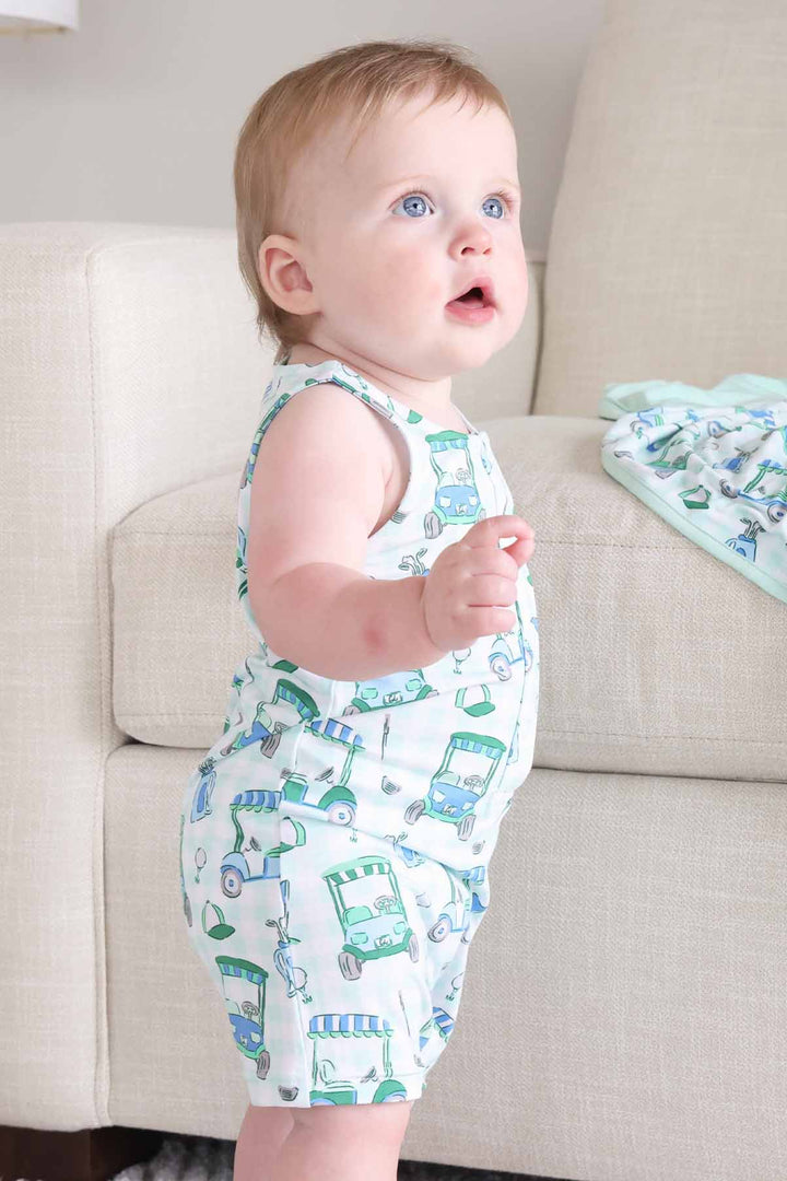 baby and toddler boy golf romper 