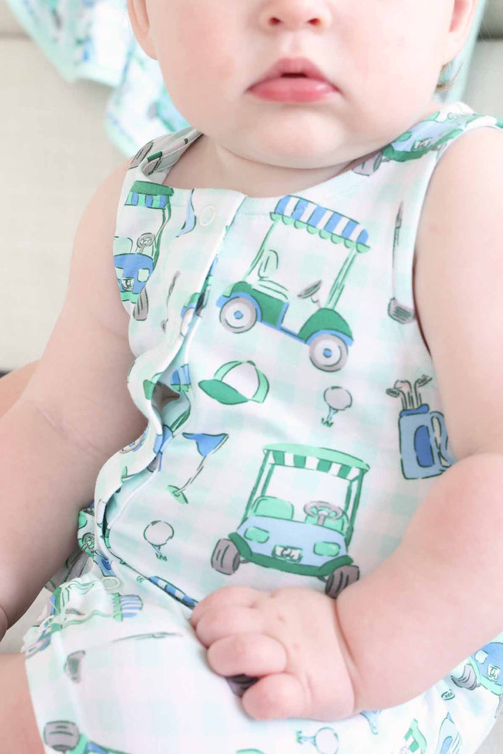 birdie babes boy sleeveless casual romper 