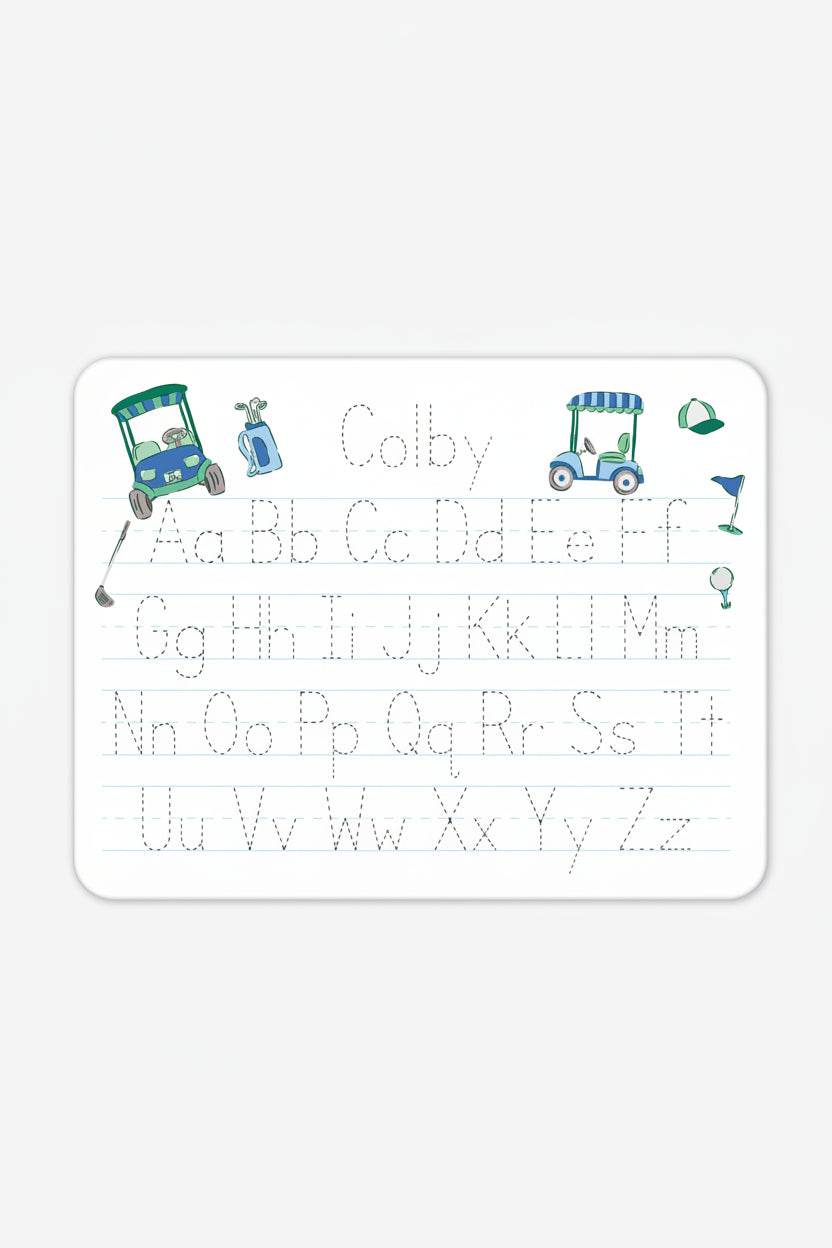 birdie babes golf personalized whiteboard for kids 