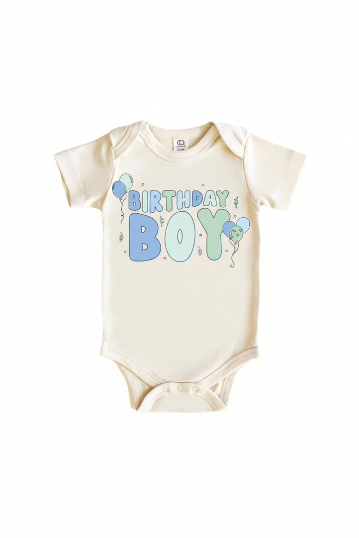 blue birthday boy graphic bodysuit 