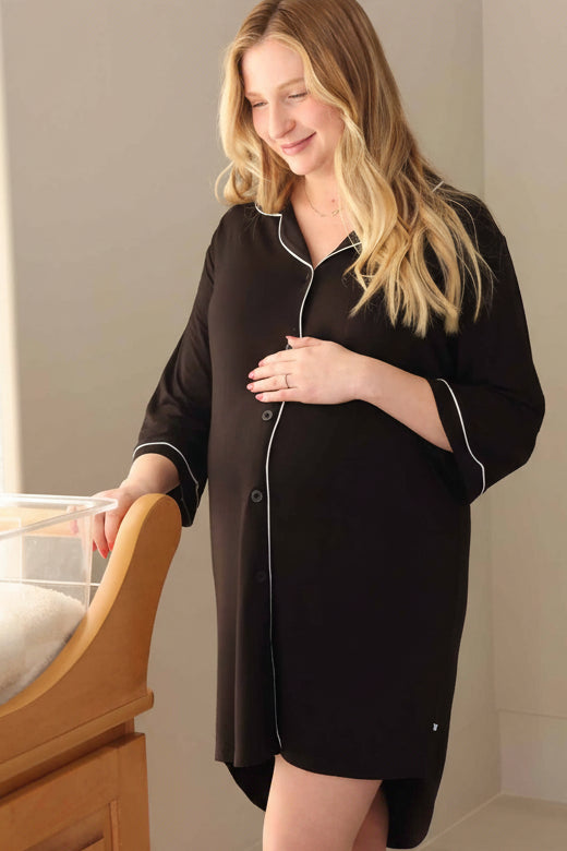 Labor & Delivery Nightgown | Black