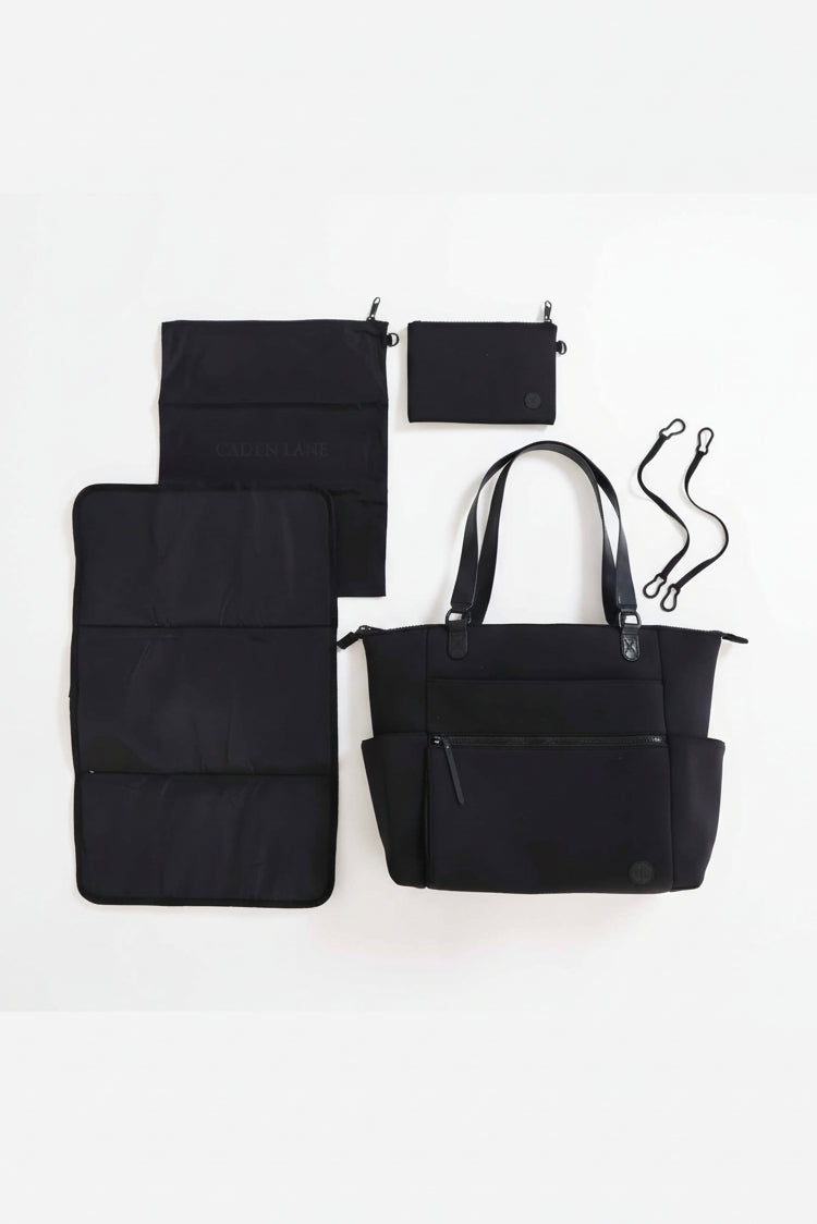 Lane Convertible Diaper Bag Tote | Black