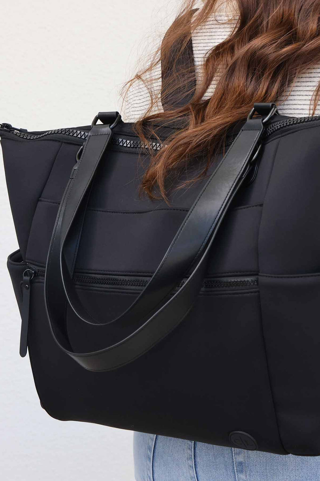 Lane Convertible Diaper Bag Tote | Black