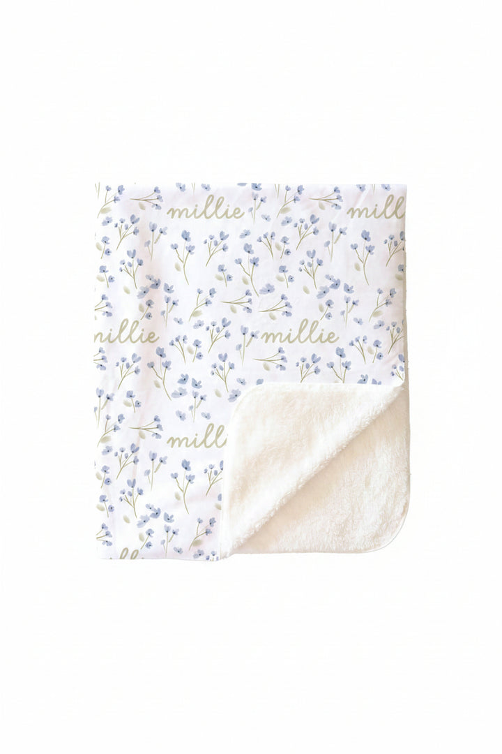 Blake's Blooms Personalized Kids Blanket