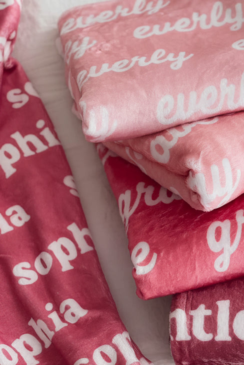 Rose Garden Personalized Color Blanket