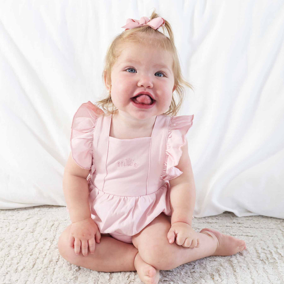 bliss embroidered romper 