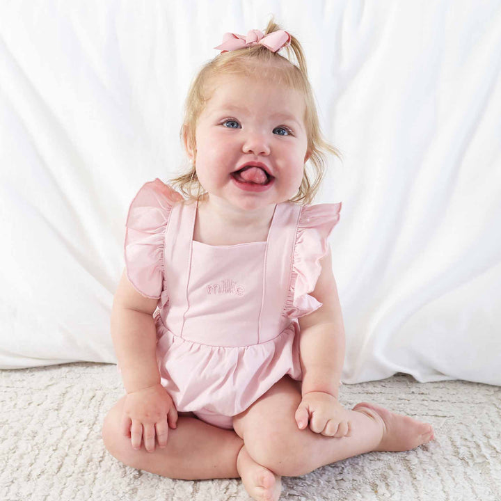 bliss embroidered romper 