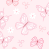 blooming butterflies swatch