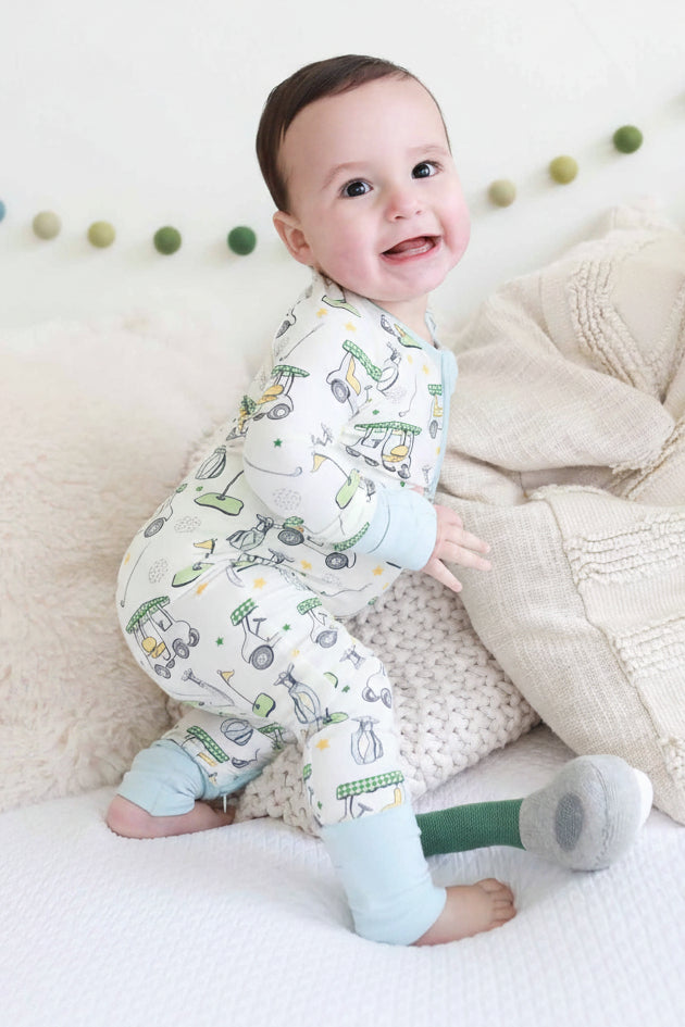 country club cutie convertible zip romper green 