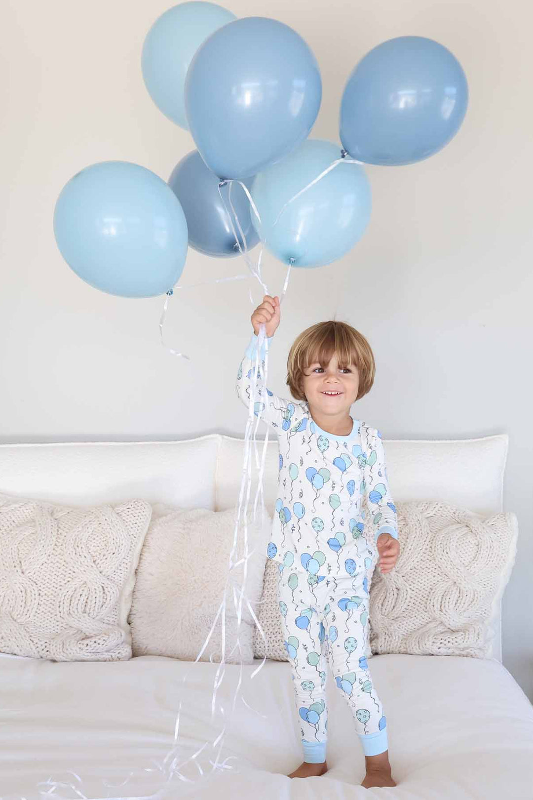 birthday balloon pajamas for boys 