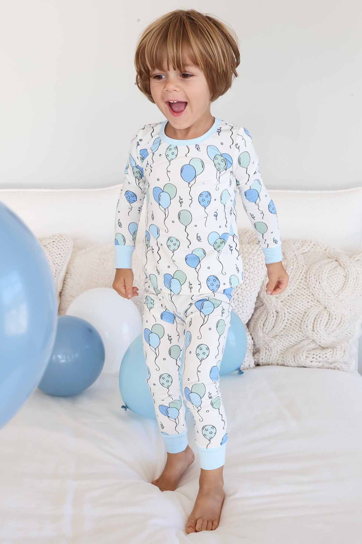 Party Time Two Piece Pajama Set | Blue