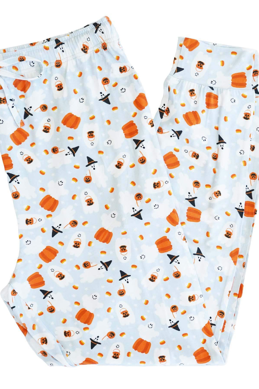 blue halloween adult jogger pajama pants 