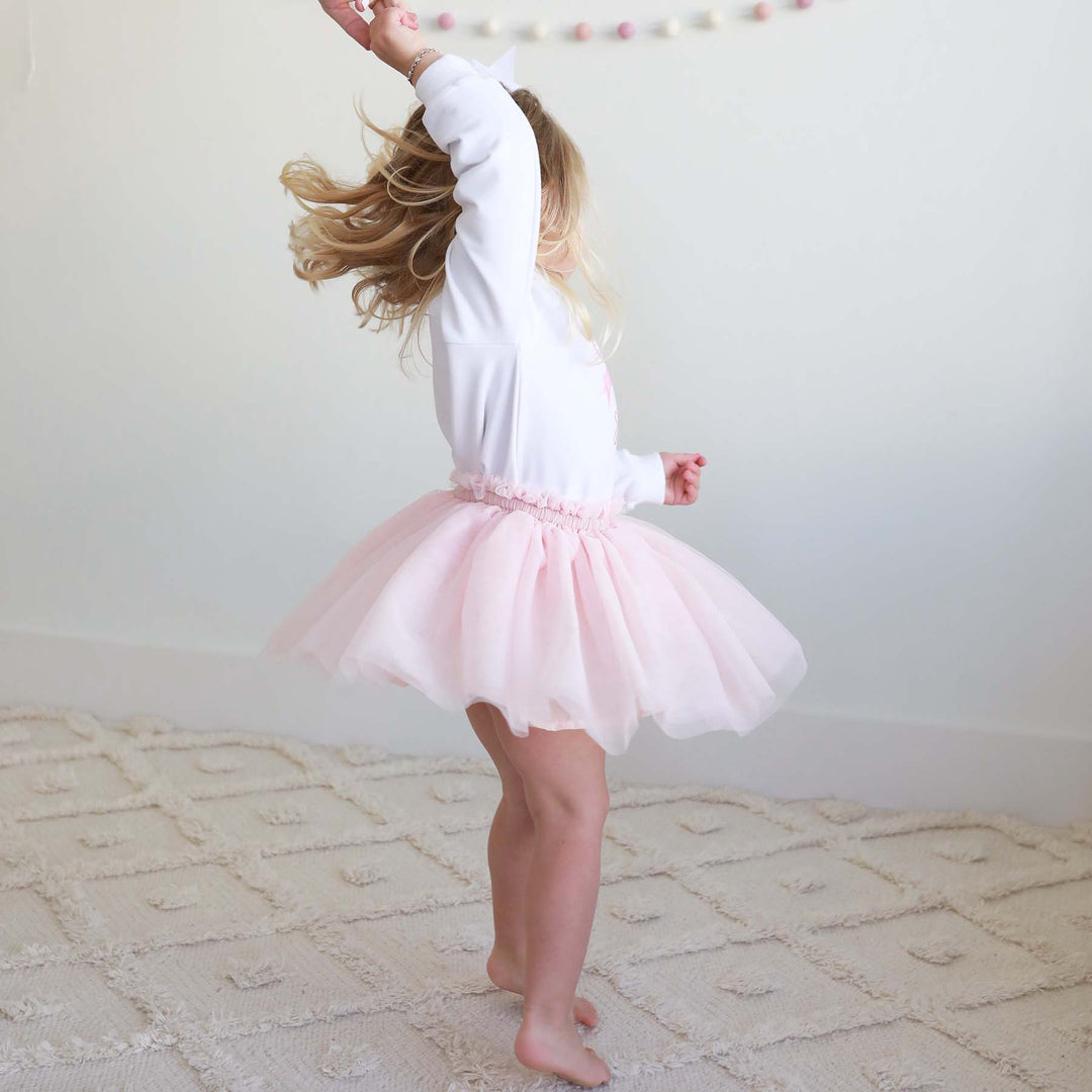 tulle tutu skirt for babies blush pink 