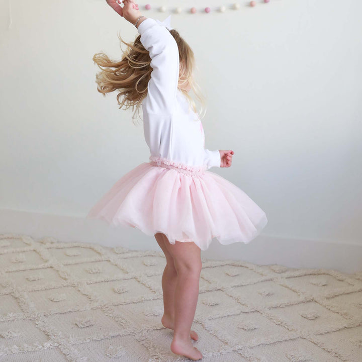 tulle tutu skirt for babies blush pink 