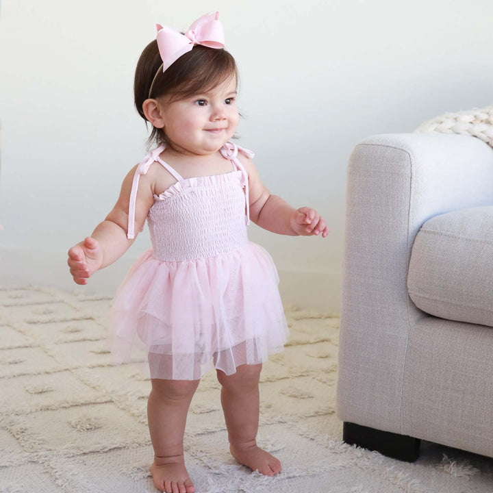 spaghetti strap tutu bodysuit for babies 