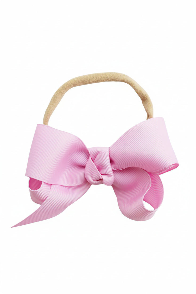 Ribbon Bow Headband | Blushing Pink
