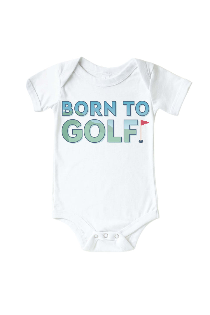 born to golf graphic bodysuit 