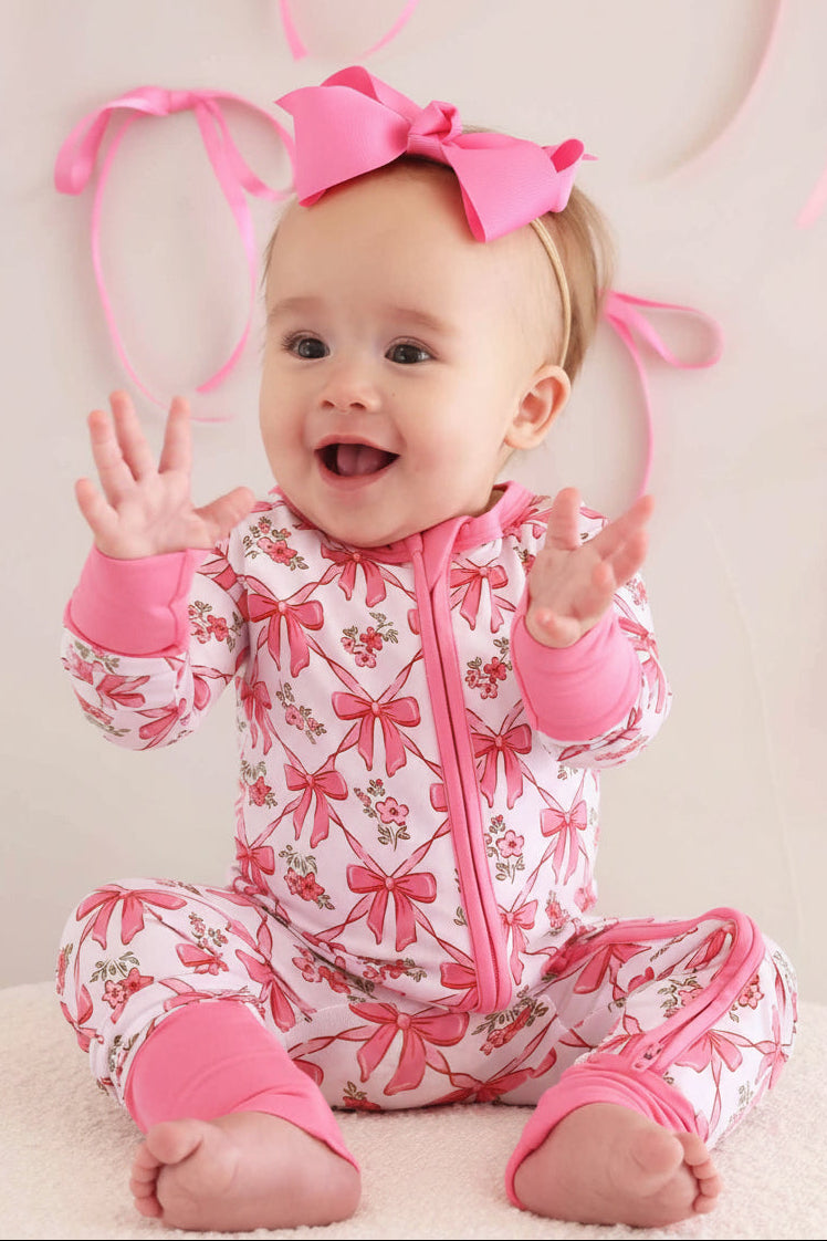 Bow Besties Convertible Zip Romper