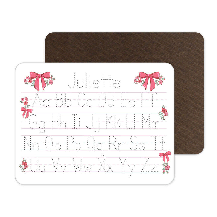 bow personalized whiteboard for kids 