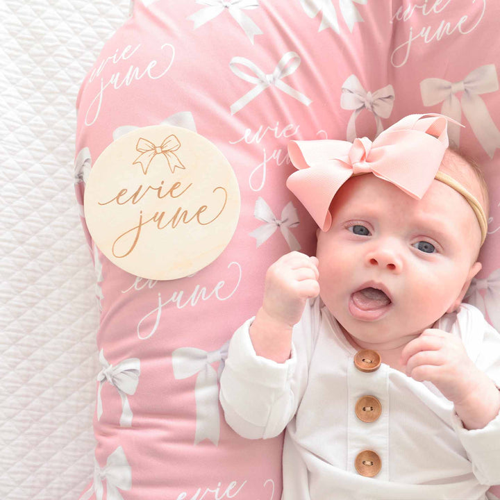 bow name sign for babies 