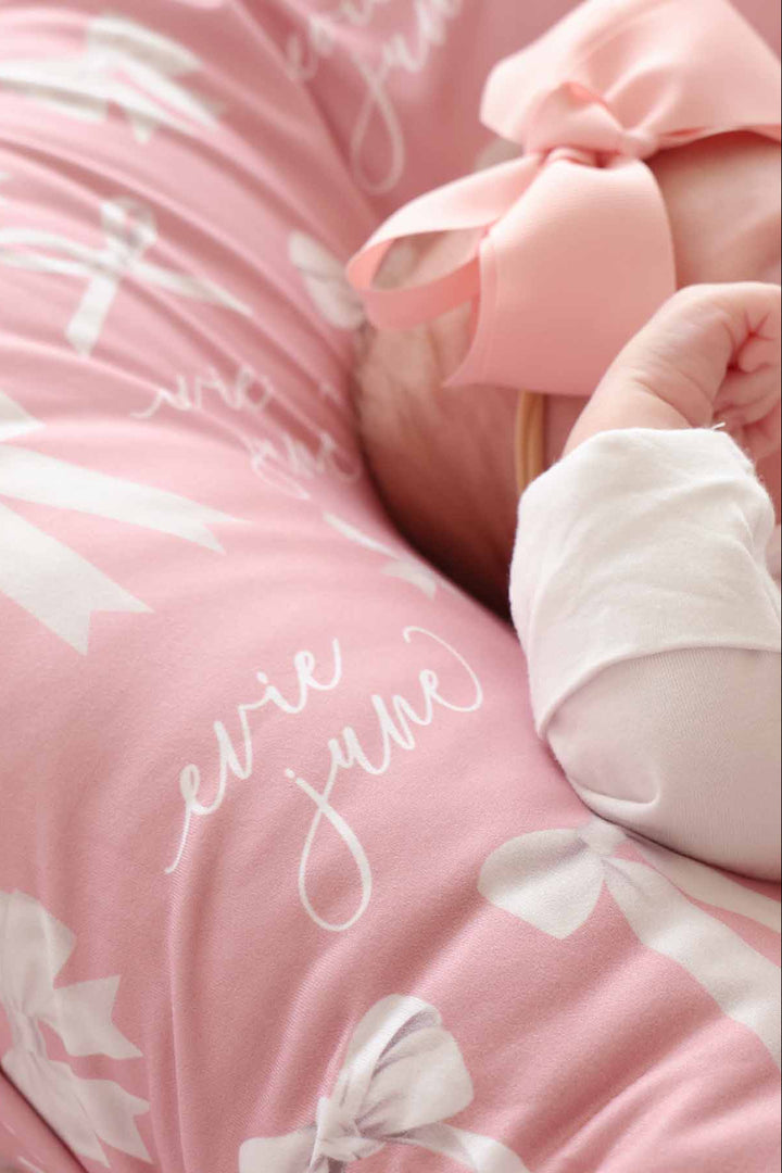 personalized bow swaddle for babies 
