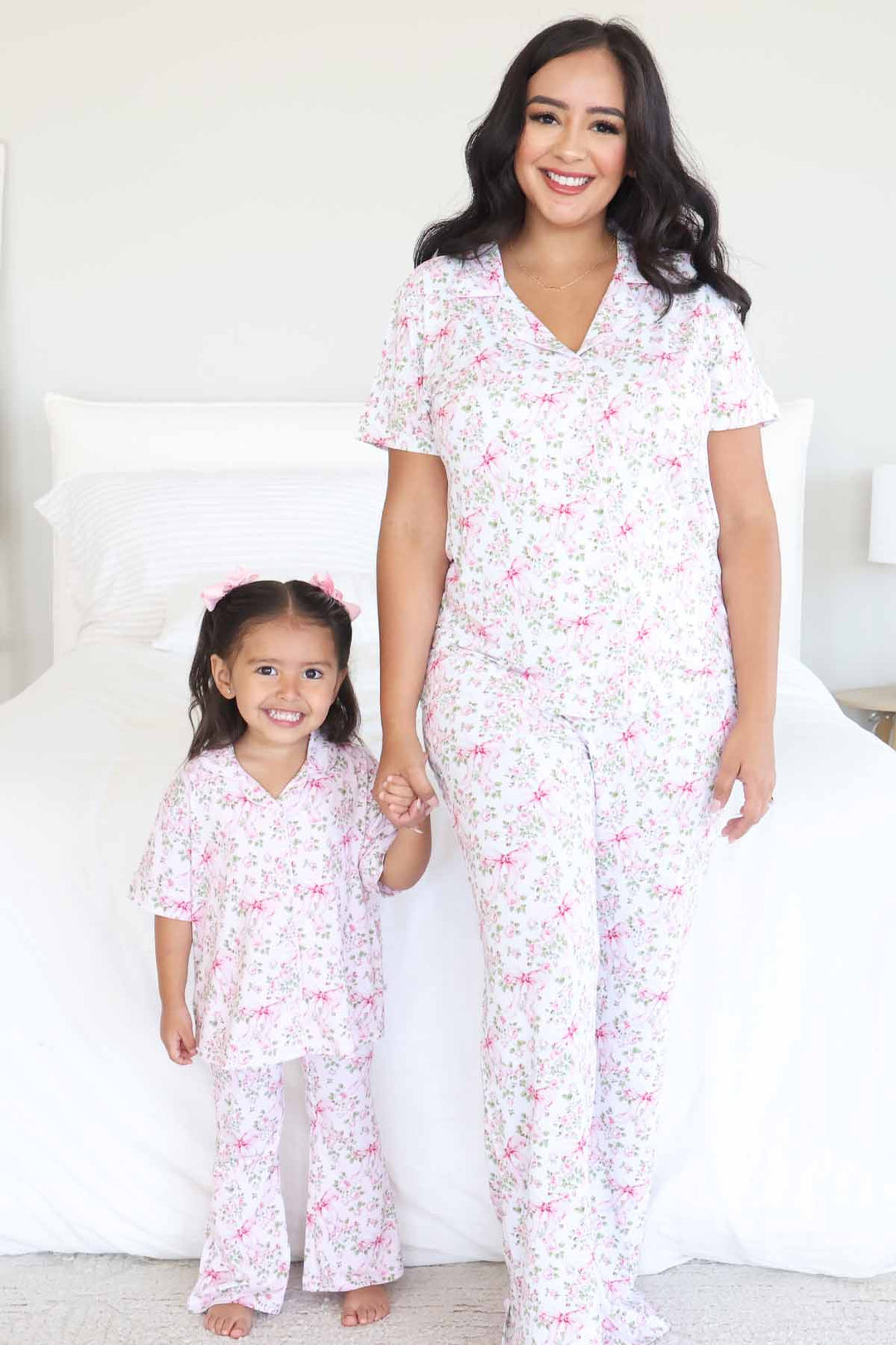 bows in blooms two piece lounge set for women